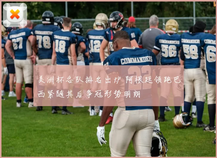 美洲杯各队排名出炉 阿根廷领跑巴西紧随其后争冠形势明朗