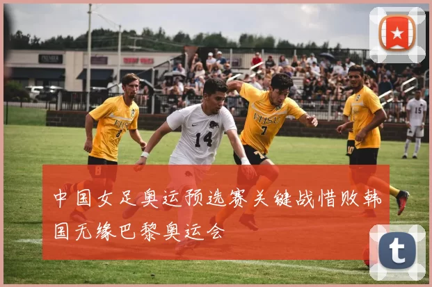 中国女足奥运预选赛关键战惜败韩国无缘巴黎奥运会